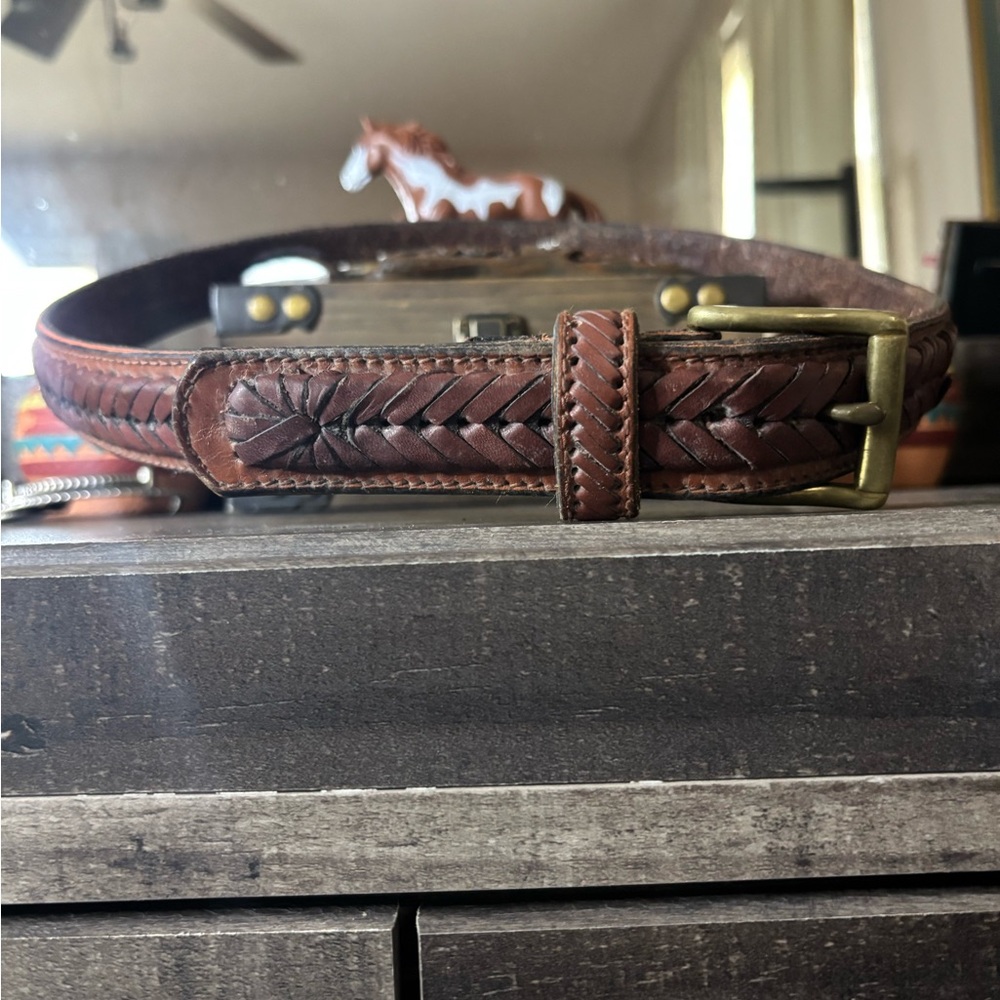 Men's Brown Leather Belt